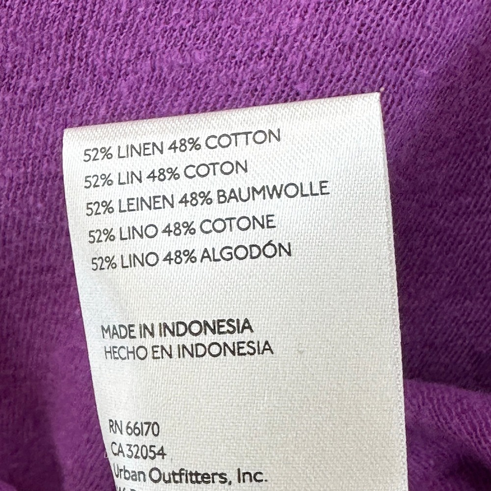 WE THE FREE Slouchy Linen Blend Tank • XL • purple • boho beach resort vacation - Picture 7 of 8